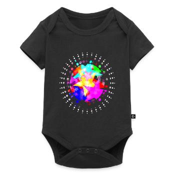 Colorful Stars -Colorful Stars - Baby Premium short-sleeve bodysuit - black - Front