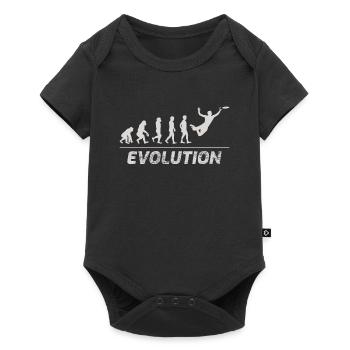 Ultimatives Frisbee Evolution Disc Sports Lustiges Geschenk - Baby Premium Kurzarmbody - Schwarz - Vorne