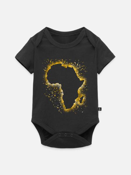 Afrika - Baby Premium Kurzarmbody - Schwarz