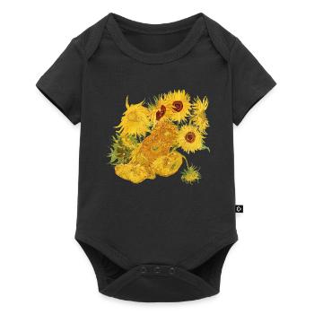Van Gogh Sunflowers | Exempted sunflowers - Baby Premium short-sleeve bodysuit - black - Front