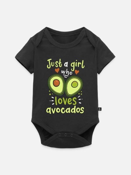 Avocado - Baby Premium Kurzarmbody - Schwarz