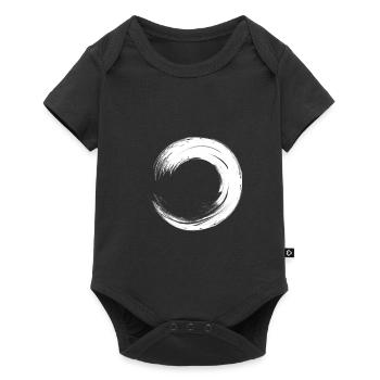 circle - Baby Premium short-sleeve bodysuit - black - Front