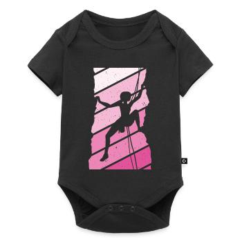 Kletterer Klettersport - Baby Premium Kurzarmbody - Schwarz - Vorne