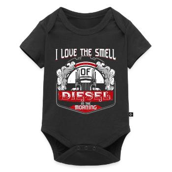 Truck driver diesel smell gift idea for truckers - Baby Premium short-sleeve bodysuit - black - Front