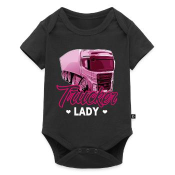 Trucker Lady - Baby Premium short-sleeve bodysuit - black - Front
