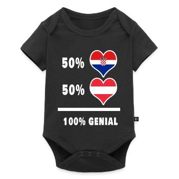 Croatie et Autriche Genial / Gift - Body à manches courtes Premium Bébé - noir - Devant