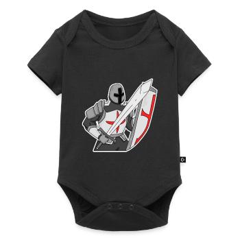 Chevaliers Templiers Chevalier Moyen Âge - Body à manches courtes Premium Bébé - noir - Devant