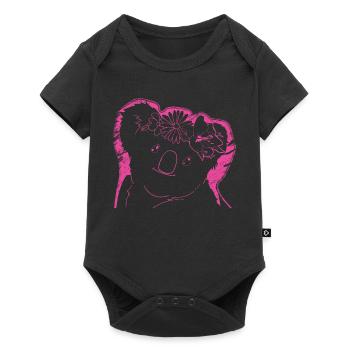 Koala Koala Ours - Body à manches courtes Premium Bébé - noir - Devant