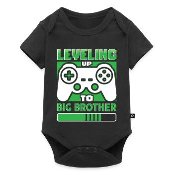 Mise à niveau vers Big Brother - Body à manches courtes Premium Bébé - noir - Devant
