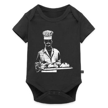 Baker baking - Baby Premium short-sleeve bodysuit - black - Front