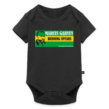 Garvey Brennender Speer Shirt - Baby Premium Kurzarmbody - Schwarz - Vorne
