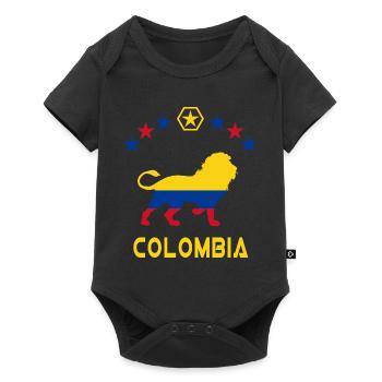 Conception / idée cadeau de lion de Colombie - Body à manches courtes Premium Bébé - noir - Devant