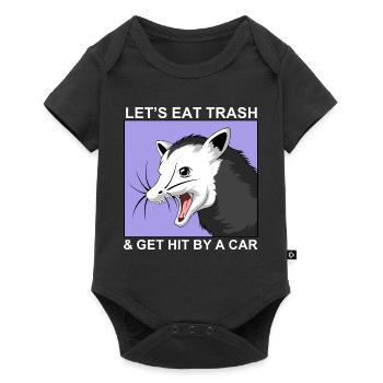 Let's Eat Trash and Get Hit By A Car - Baby Premium short-sleeve bodysuit - black - Front