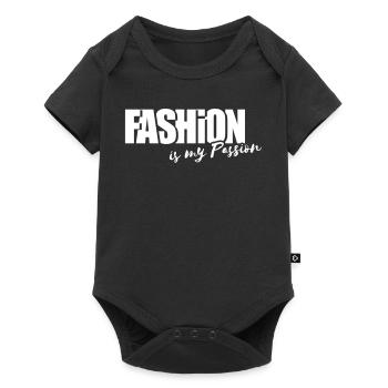 FASHION is my passion - Baby Premium short-sleeve bodysuit - black - Front