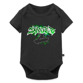 Skater Graffiti - Body à manches courtes Premium Bébé - noir - Devant