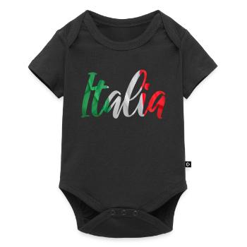 Italia Ribbon Flag Colors - Baby Premium short-sleeve bodysuit - black - Front