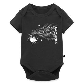 Floating Score Symphony - Baby Premium short-sleeve bodysuit - black - Front