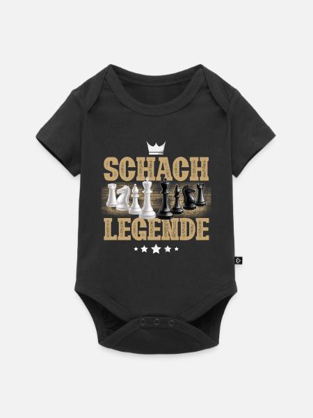 Schach Legende - Baby Premium Kurzarmbody - Schwarz