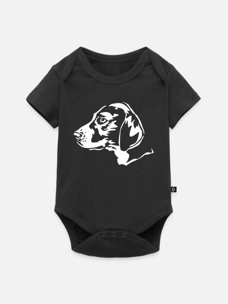 Hamiltonstövare Kopf "Black Edition" - Baby Premium Kurzarmbody - Schwarz