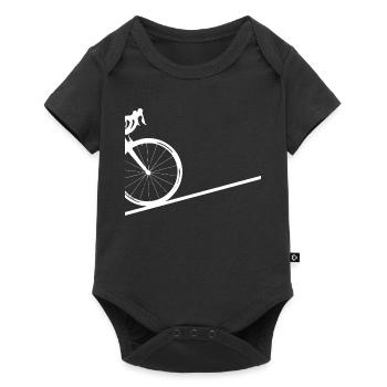 Graphic with road bike - Baby Premium short-sleeve bodysuit - black - Front