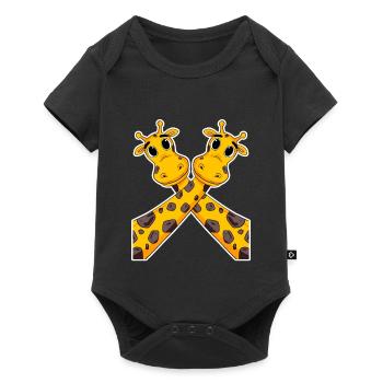 Girafe girafe - Body à manches courtes Premium Bébé - noir - Devant