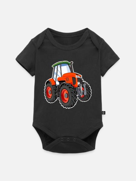 Traktor - Baby Premium Kurzarmbody - Schwarz