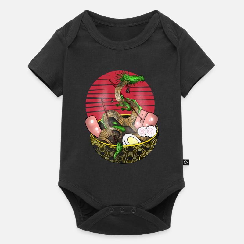 ramen dragon - Body à manches courtes Premium Bébé - noir
