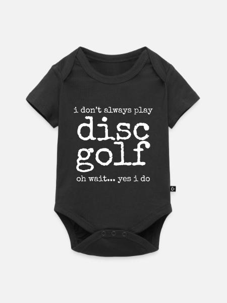 Discgolf Discgolfer Discgolfspieler - Baby Premium Kurzarmbody - Schwarz