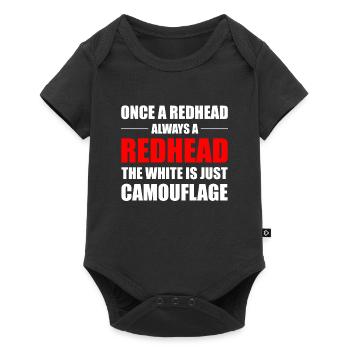 Redhead Hair Quote Funny Humour Saying - Baby Premium short-sleeve bodysuit - black - Front