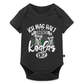 Koala - Baby Premium short-sleeve bodysuit - black - Front
