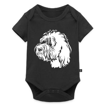 Petit Basset Griffon Vendéen Tête « Black Edition » - Body à manches courtes Premium Bébé - noir - Devant