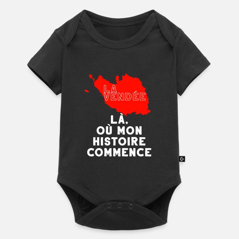 la Vendée la où mon histoire commence - Body à manches courtes Premium Bébé - noir