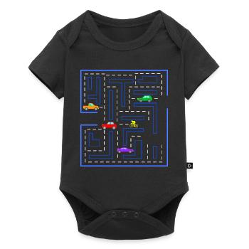 Course route, gamer, Gaming, racing bike, voitures - Body à manches courtes Premium Bébé - noir - Devant