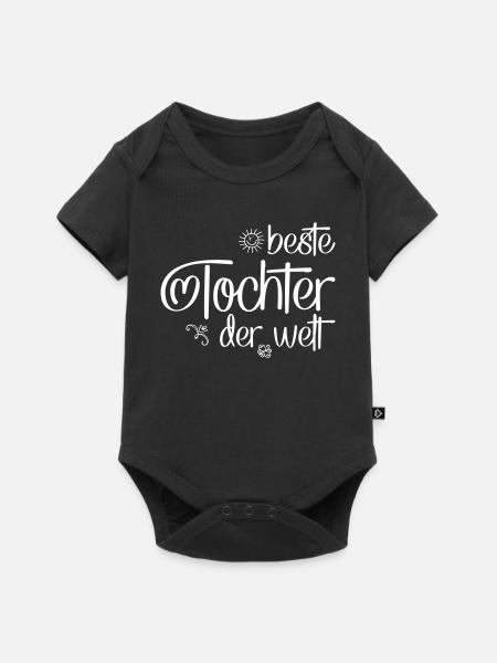 Tochter - Baby Premium Kurzarmbody - Schwarz