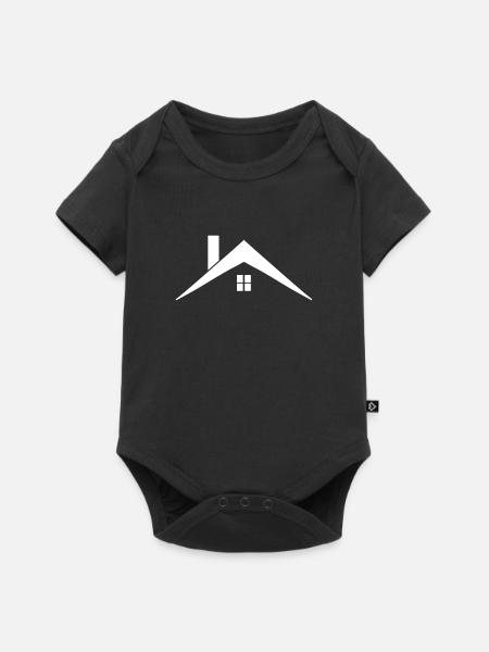 Dach - Baby Premium Kurzarmbody - Schwarz
