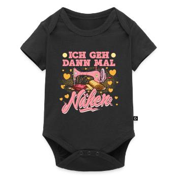 Nähen - Baby Premium Kurzarmbody - Schwarz - Vorne