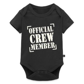 official crew member - Body à manches courtes Premium Bébé - noir - Devant