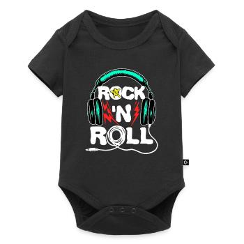 Cool Headset Funny Saying - Baby Premium short-sleeve bodysuit - black - Front
