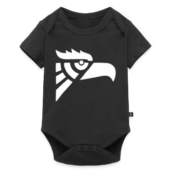 Tête d'aigle blanc aztèque - Body à manches courtes Premium Bébé - noir - Devant