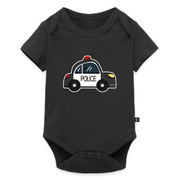 Voiture de police - Body à manches courtes Premium Bébé - noir - Devant