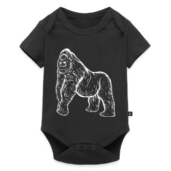 gorilla - Baby Premium short-sleeve bodysuit - black - Front