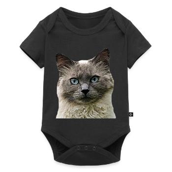 Cat Cats cat Cats Cat Head - Baby Premium short-sleeve bodysuit - black - Front