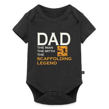 Échafaudage Échafaudage Échafaudage Papa Pères jour - Body à manches courtes Premium Bébé - noir - Devant