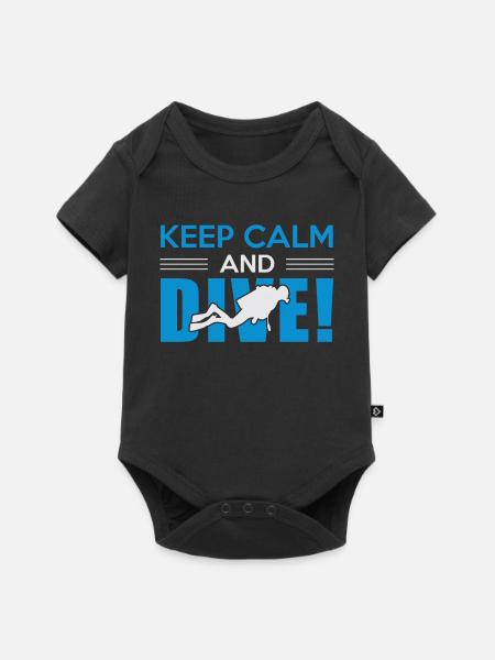 Taucher Tauchen - Baby Premium Kurzarmbody - Schwarz