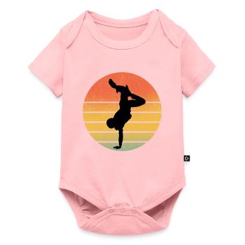 Breakdance Breakdancing Breakdancer Vintage Retro - Baby Premium short-sleeve bodysuit - rose - Front