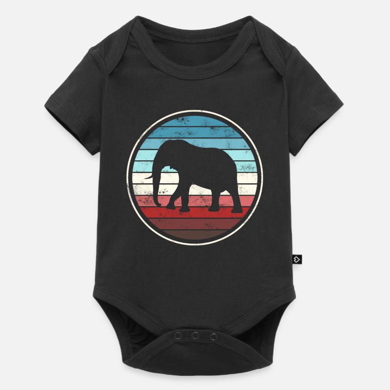 Elephant Elephant - Baby Premium short-sleeve bodysuit - black