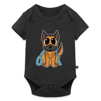 German Shepherd - Baby Premium short-sleeve bodysuit - black - Front