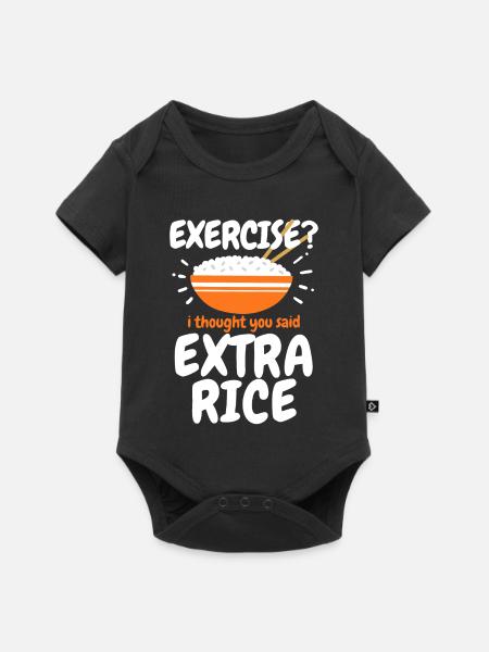 Reis Extra Reis philippinisches Essen - Baby Premium Kurzarmbody - Schwarz