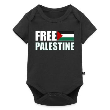 Free Palestine - Baby Premium short-sleeve bodysuit - black - Front