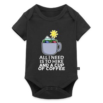 Coffee Mountain Mountains Hiking - Baby Premium short-sleeve bodysuit - black - Front